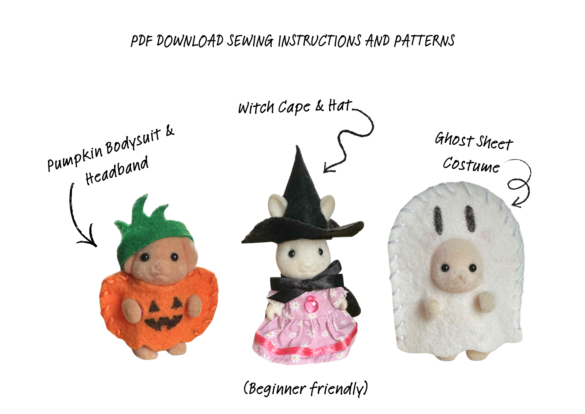 Sylvanian Families Spooky Costumes - Digital Download