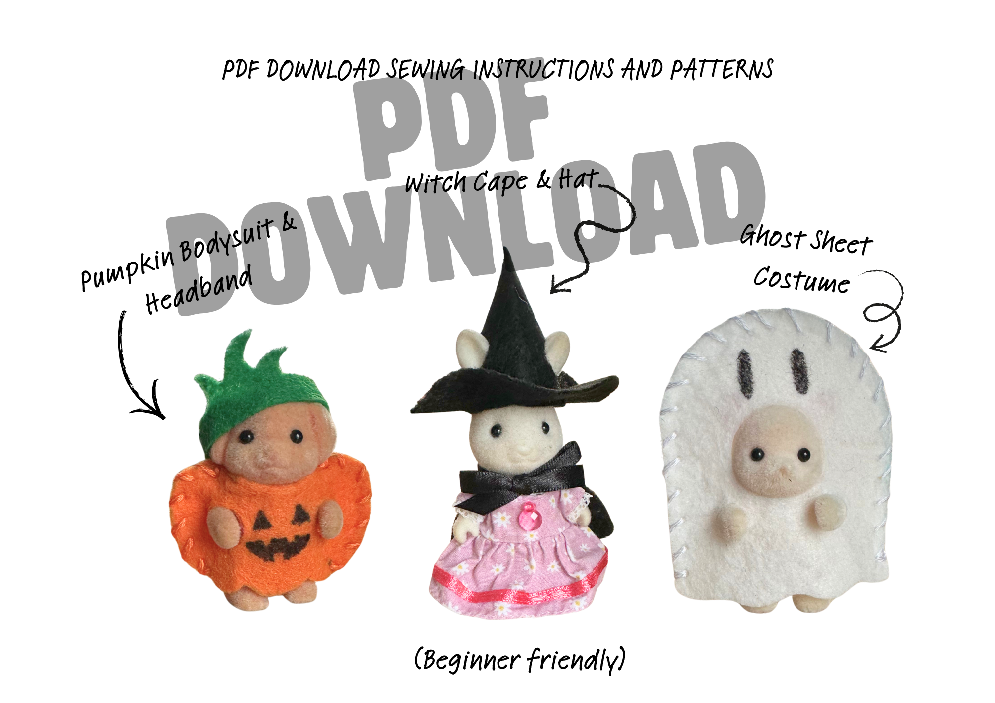 Sylvanian Families Spooky Costumes - Digital Download